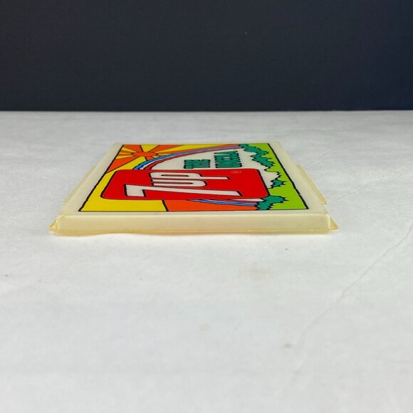 Vintage 7Up Peter Max Inspired Plastic Commercial Display Sign - Picture 6 of 13